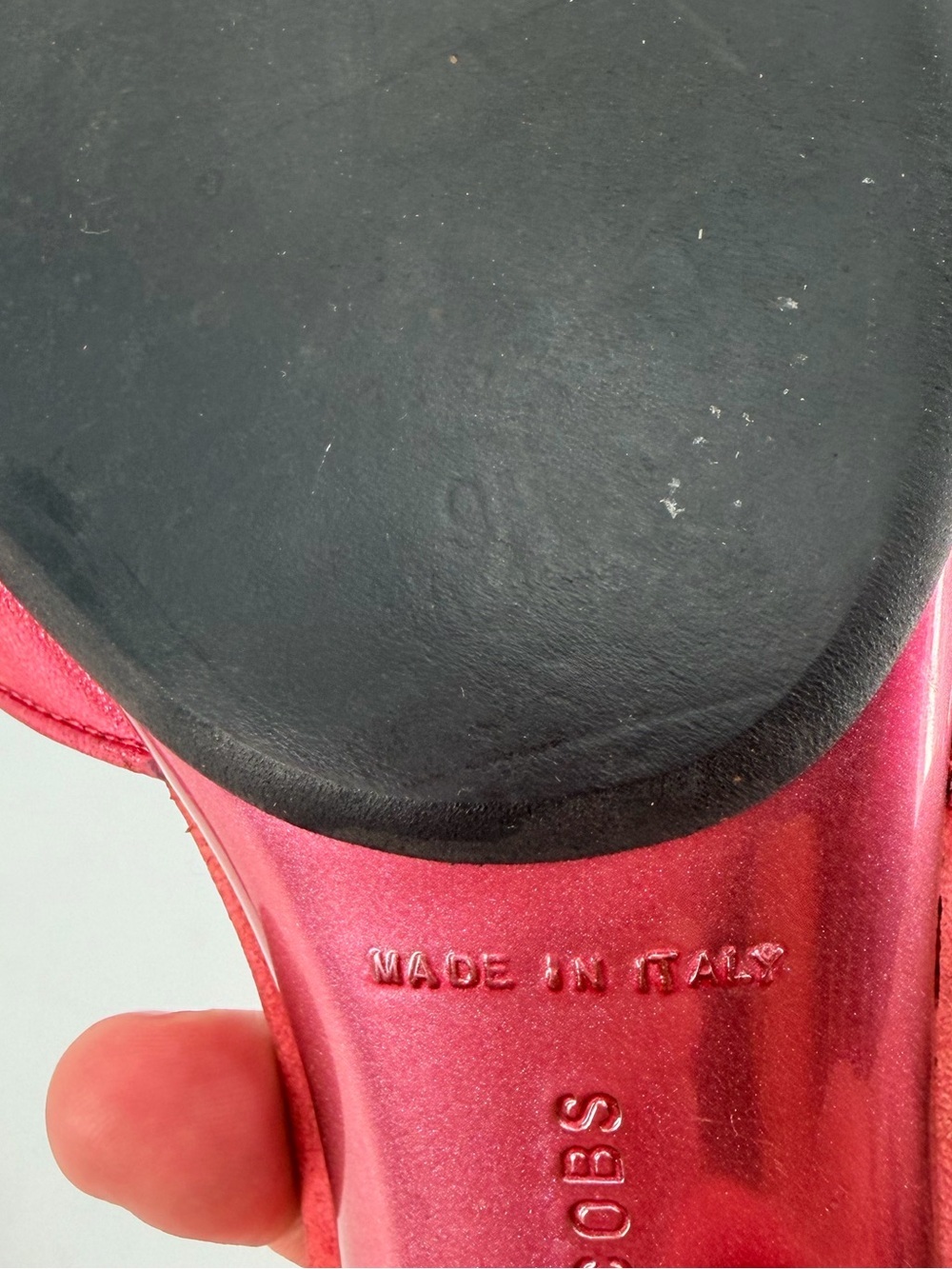 Vintage Y2K Marc Jacobs 2005 Pink Barbie Star Metallic Kitten Heel Sandals 9 - Picture 9 of 9